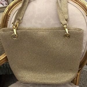 Gold and Tan Purse